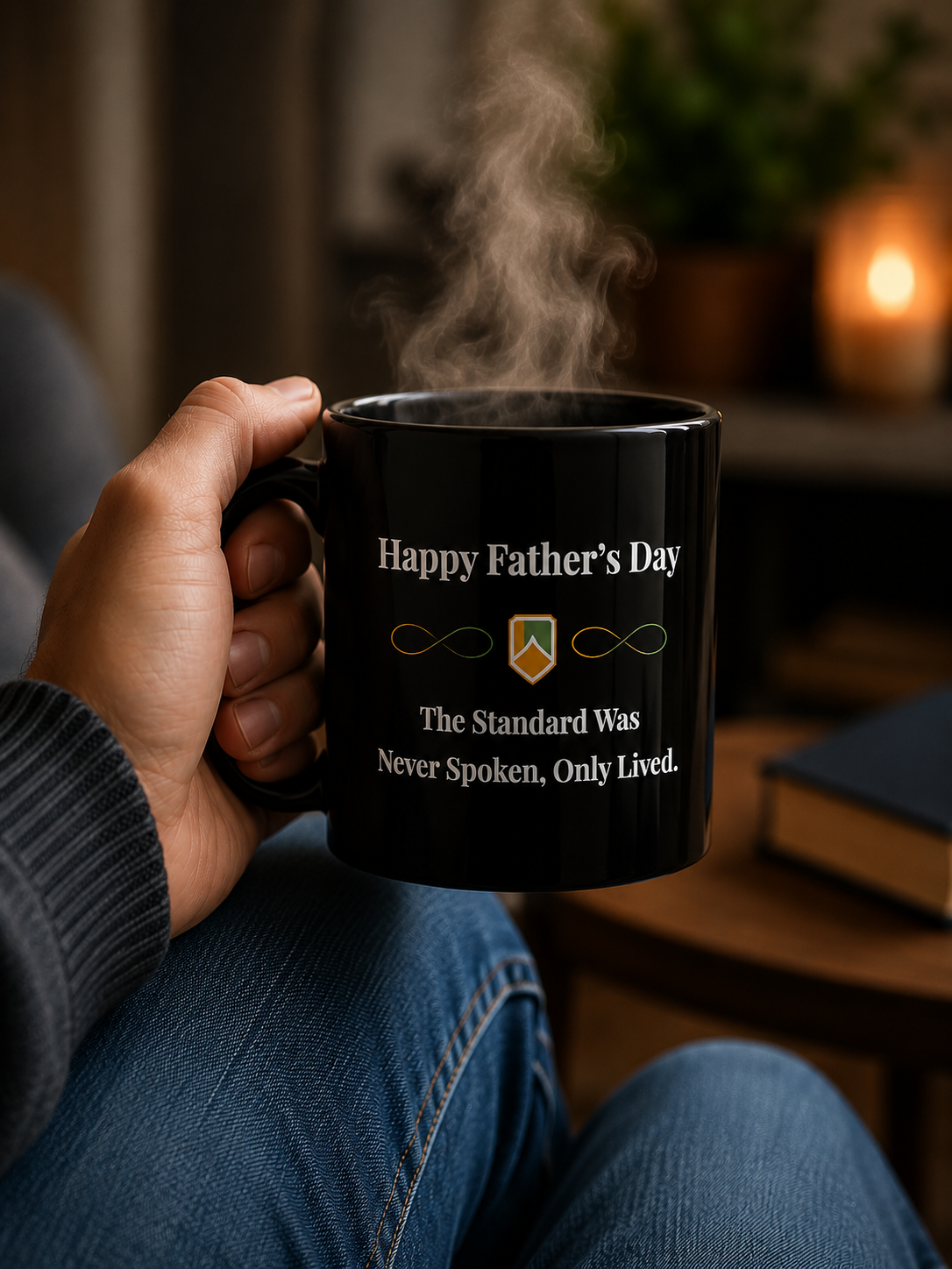 The Standard Was Never Spoken Only Lived Mug | Inspirational Father’s Day Coffee Mug | Meaningful Gift for Dad - PTAS_0015B_M