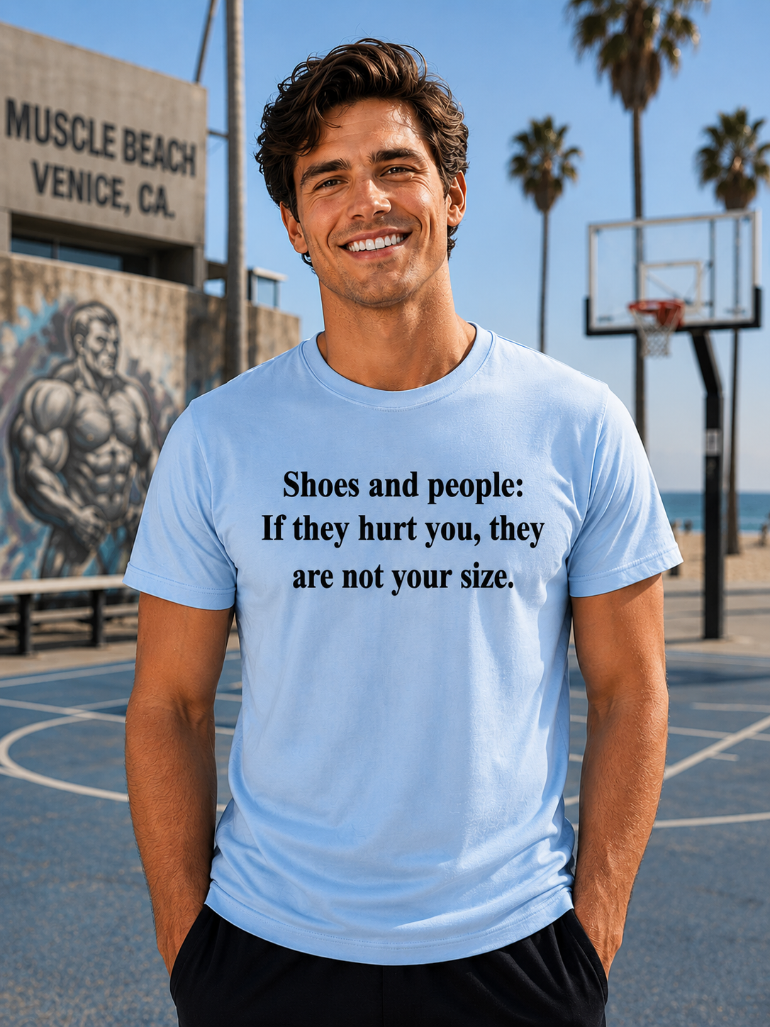 Motivational Quote T-Shirt | Shoes and People | Minimal Inspirational Graphic Tee - PTA031T