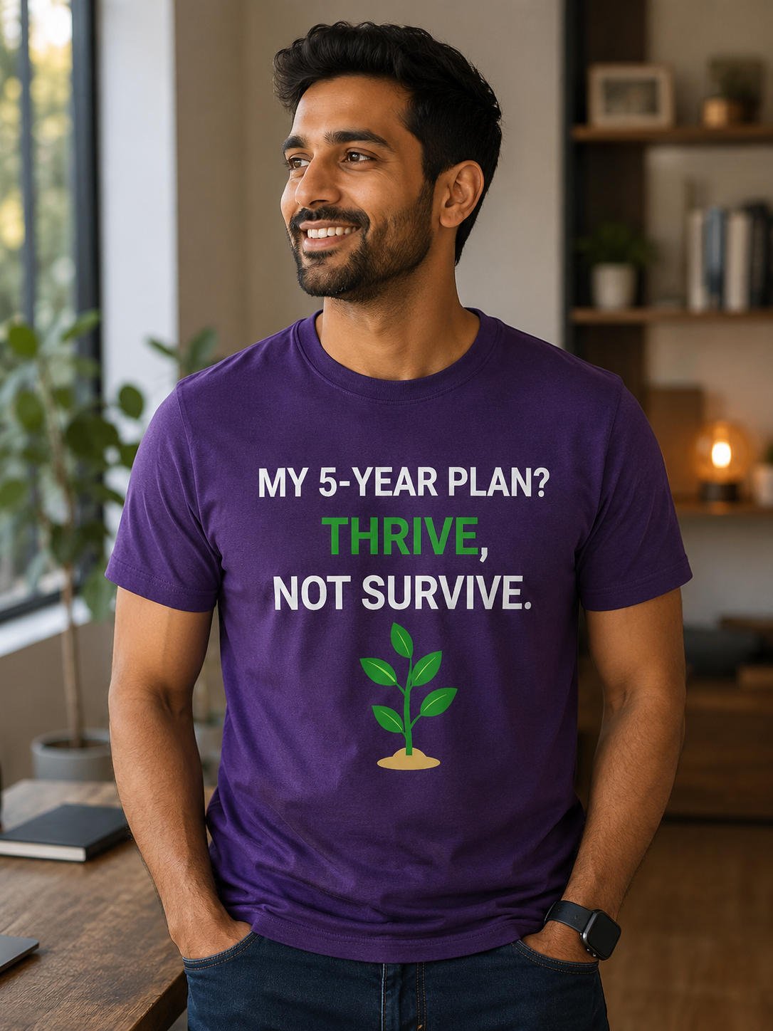 Motivational Quote T-Shirt | Thrive Not Survive Graphic Tee | Unisex Shirt - PTA019T